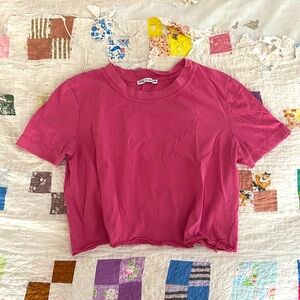 Zara Fuchsia Cropped Tee